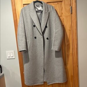 Belle & Bloom Gray Double-Breasted Women's Coat